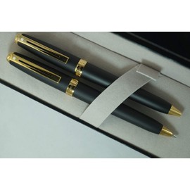 Sheaffer Signature Prelude Matte Black with 22 KT Gold Appointments Ballpoint Pen and 0.7MM Pencil set