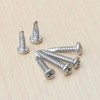 180 Pieces Stainless Steel Self Tapping Screws for Metal (Round