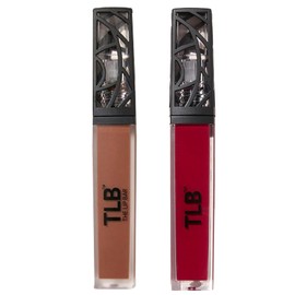 The Lip Bar - Pack De 2 Labiales Líquidos Mate Nonstop, Naturalista(Marrón Suave) Rich Auntie(Baya Intensa)- Alta Pigmentación - Una Sola Pasada -... 