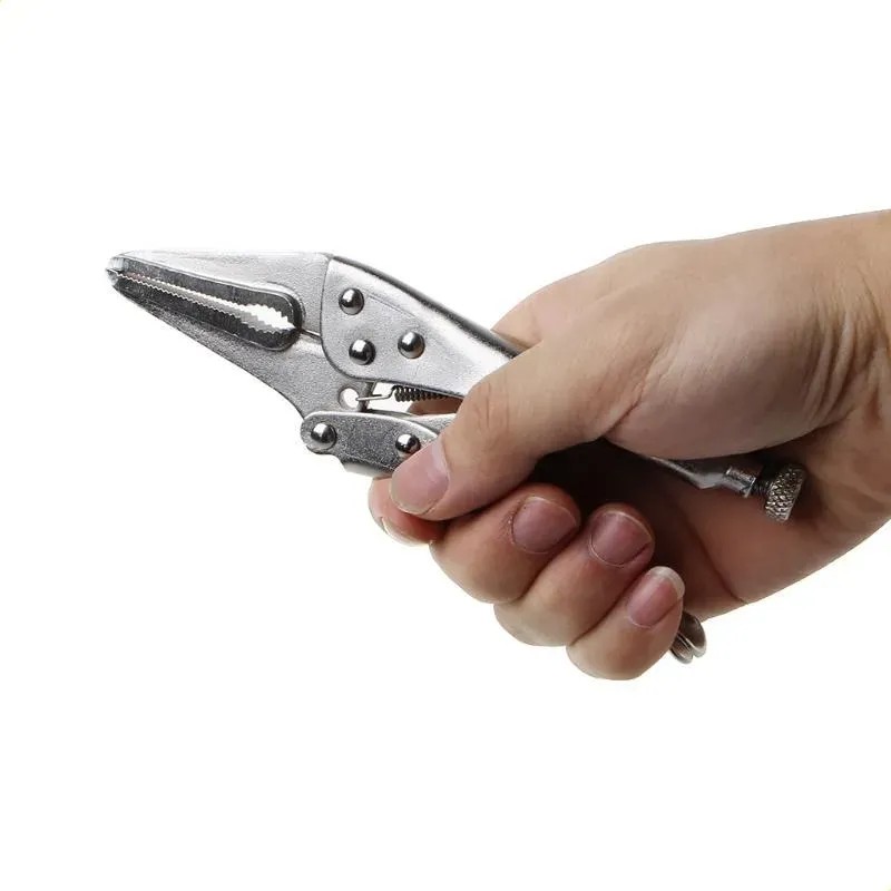 Pinza Con 7 Pinzas De Cierre, Punta Larga, Mordaza Recta,