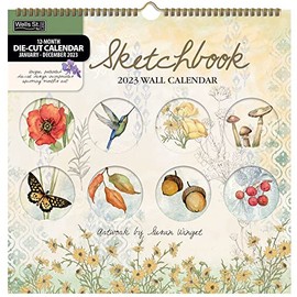 Wells Street by Lang, Sketchbook Diecut Spiral 2023 Wall Calendar