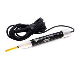 Santronics DC Detector 6-50V, Industrial Strength Sensor with Audio-Visual Alert, Sharp Rust-Proof Stainless Steel Tip & Large Alligator Clip