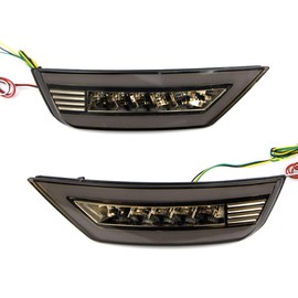 Dreamseek LED Reflector Rear Bumper Tail Light for Ford EcoSport 2013-2022 Driving Brake Reverse Taillight w/Dynamic Sequential Turn Signal Lamp(Smoke Lens)