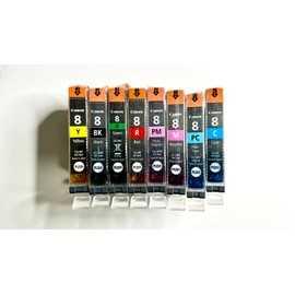 Canon Genuine Canon CLI-8 Ink Multi-Pack (8 Colors) for PIXMA Pro9000, Pro9000 Mark II