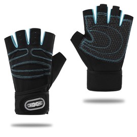 MEIYITIANNVSHEN Cycling Gloves Breathable Half Finger Gel Padded Bike Gloves Anti Slip Shock absorbing for Men Women Non-Slip Fingerless Short Mountain Bike Ride Sports Hiking Mitts Climbing Gym