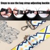 Metal Adjustable Slide Buckles, 30 Pcs Adjustable Webbing Slider, Trig