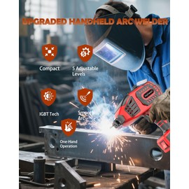 Portable Hand held Welding Machine for Metal, 20-120A 110V Electric Welding Machine with IGBT Inverter 5 Variable Current Adjustment, ARC Welder Gun, With 30 Pcs 3/32" Wire Rods