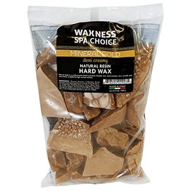 Waxness Spa Choice - Cuentas de cera dura cremosa de oro mineral, 2.2 libras