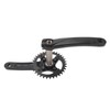 Mountain Bike Crank Arm Set Hollow One Piece Positive Negative
