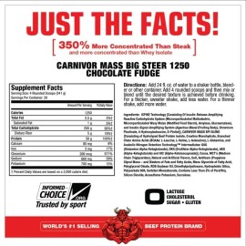 Proteina Musclemeds Carnivor Mass Big Steer 15 Lbs Sabor Chocolate