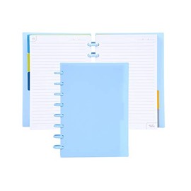 Talia Discbound Notebooks, Planner, Customizable, (Arctic Ice w/Arctic Ice Discs, Junior (5.5in x 8.5in))