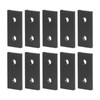 Metal Fixing Bracket Connector, Flat Tie Plate 10PCS 2 Holes
