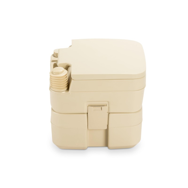 Dometic 301096602 5.0 Gallon Portable Toilet, Parchment