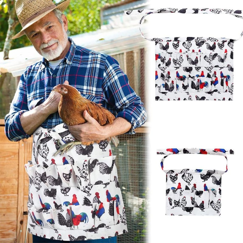 Chicken Egg Apron, Polyester Egg Collecting Holding Apron, Fresh Eggs
