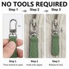 10 Pcs Leather Zipper Pulls Replacement - Detachable Zipper Tab