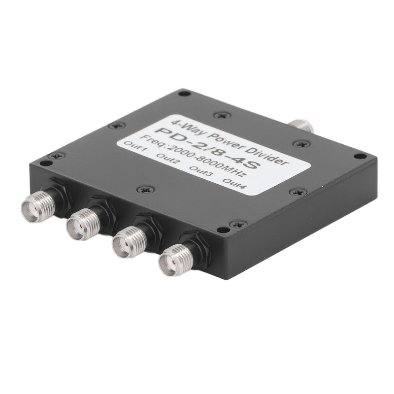 SMA Microstrip Power Splitter Combiner 2‑8GHz Stainless Steel 4 Way
