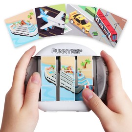 Aeroplane Car Ride Wedding Activity Fidget Toys Children 4 in 1 Puzzle Patience Games Learning Toy Motor Skills Toy from 1 2 3 4 5 6 Years Restaurant Travel Games Gift Boy Girl Transport
