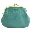 Rinori Women’s Coin Purse, Leather, Metal Clasp Opening, Excellent Storage