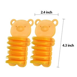 2 Pieces Kids Nail Scrubber Brush Soft Bristle Nail Brush Plastic Fingernail Brush for Kids Hand Cleaning
