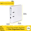 OFFICE CENTRE 1x White A4 Large 75mm Lever Arch File