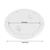 Terisass Deck Plate 4 Inch ABS Hatch Lid White Round