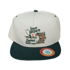 Sendero Provisions Co. Outdoor Adjustable Snapback Hat with Leroy Brown Embroidered Design (White)