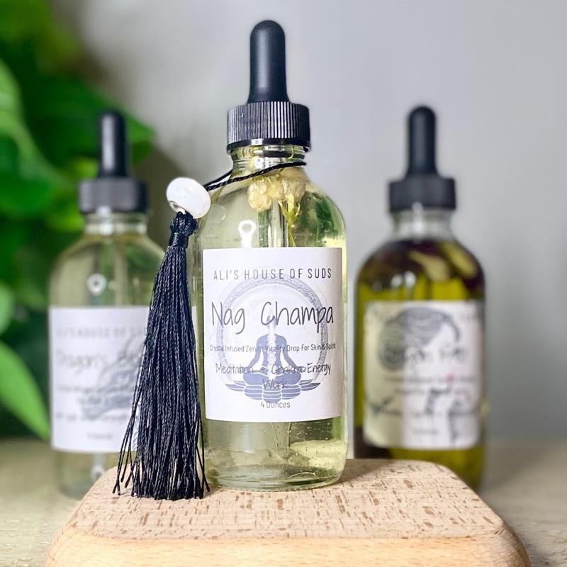 Crystal Infused Zenith Vitality Drops for Skin & Spirit, Handcrafted,