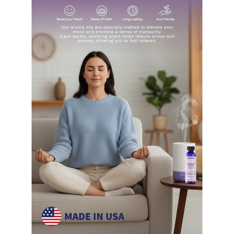 Aromar Aromatic Oil 2oz, Lavender Fields