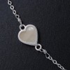 Avalaya Mother of Pearl Triple Heart Necklace In Silver Tone