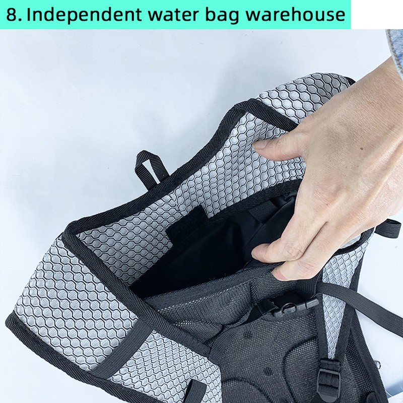 Hydration Pack Lightweight Breathable Multifunctional Water Backpack with 2L Water