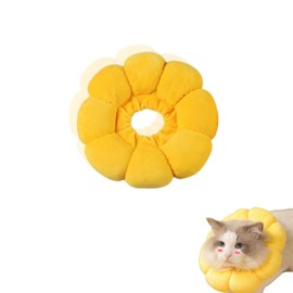 LUYING Elizabeth Sun Flower Pet Supplies, For Cats and Dogs, Soft, Fabric, Licking Prevention, Infertility, Postoperative Nursing, Prevents Licking and Chewing, Adjustable, Ultra Lightweight