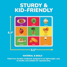 MasterPieces Juegos para niños - Juego de Bingo de Comida