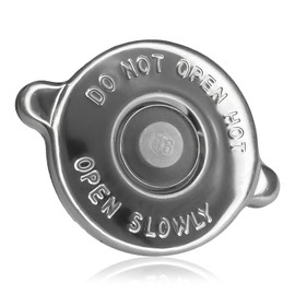 HHZL Radiator Cover Cap Radiator Cap Replacement, 16 PSI Stainless Steel Engine Seal Heat Dissipation Cover Lug Design Coolant Reservoir Cooling Water Tank Cover for Dodge Jeep(Silver)