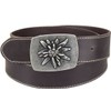Harrys-Collection Costume Belt with Edelweiss Clasp in 2 Colours, brown