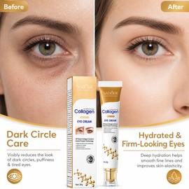 Collagen Eye Cream for Daily Skincare – Hydrating Under-Eye Moisturizer for Firming Appearance