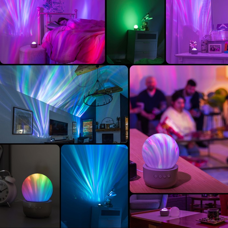 Enbrighten Aurora Crystal-Ball Galaxy Projector – Space, Nebula & Star