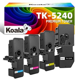 Koala TK5240 TK-5240 Compatible with Kyocera TK-5240K TK-5240C TK-5240M TK-5240Y for Ecosys M5526CDN M5526CDW P5026CDN P5026CDW (4-Packs)