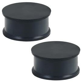 Ocptiy 25mm Black Silicone Gauges Tunnels Plugs for Ears Stretching Kit Platic Rubber Ear Soft Tunnels Plugs for Ear Double Flare Gauges Size 25 mm Piercing Jewerly Women Men 1 inch