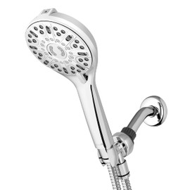 Waterpik ShowerClean Pro Hand Held Shower Head High Pressure Rinser With Built-in Power Jet -Wash, Shower -Cleaner In Chrome, QCW-763ME