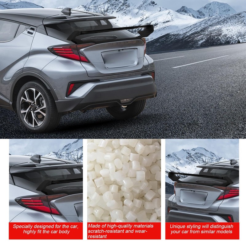 cciyu Pedestal Rear Trunk Lip Spoiler Wing Fits for 2018-2021