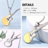 Suplight Guitar Pick Necklace, Men's, Silver, Metal Allergy, Pendant, Music,