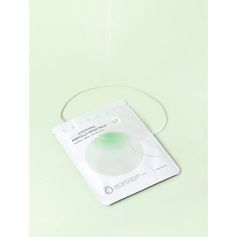 Cica soothing mask pack, soothing moisturizing pack, tea tree sheet