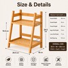 Bamboo Countertop Organizer for Coffee & Kitchen Storage - 2-Tier