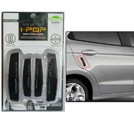 SARTE Universal Anti Scratch I Pop Car Door Edge Guard Bumper Scratch Protector Compatible with All Cars Black Colour (Set of 4)