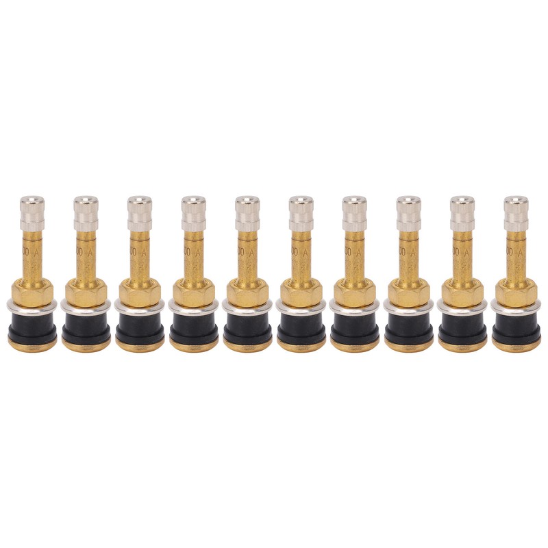 10 Pcs Valve Stems TR500 Straight Brass Heavy Duty Clamp