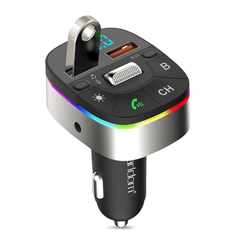 POFET Bluetooth Car Adapter, FM Bluetooth 5.0 Transmitter for Car,
