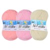 Rebower Cotton Yarn,65% Cotton and 35% Acrylic Fibers Soft Knitting