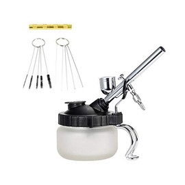 Airbrush Cleaner Pot for Airbrush Cleaning Bottle Cleaner Bottle with Airbrush Stand Airbrush Accessory Airbrush Cleaning Repair Tool Kit Airbrush Needle Brush Set