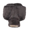 Feet Hot Water Bottle with Soft Fuzzy Cover Grey Rubber