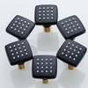 RANDOM Matte Black Shower Body Spray Jets,Brass Square Shower Body